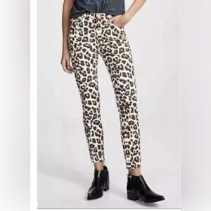 Mother High Waisted Looke Ankle Fray in Touch of the Tiger NWOT size 25